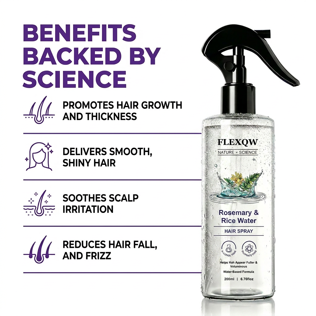La'Belle Hair Growth Tonic Spray | Rosemary Water & Rice Water Extract